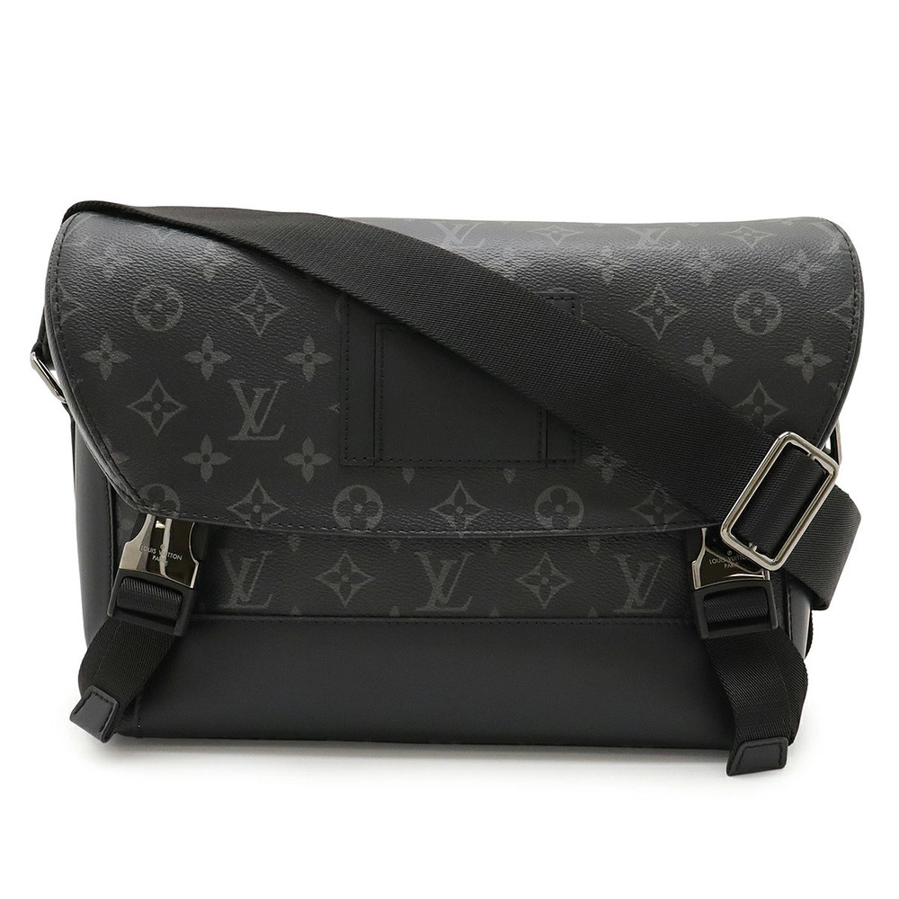 LOUIS VUITTON Monogram Eclipse Black Messenger Voyage Shoulder Bag Crossbody